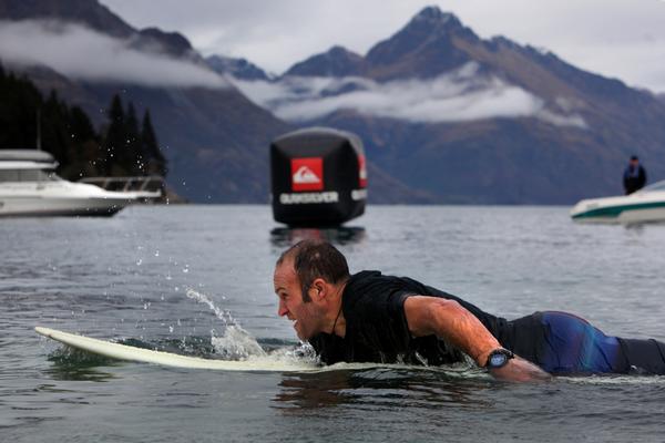 Bas Smith, from the Quiksilver Paddle Board winning 'Triple S' team